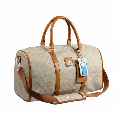 Jordan Beige & Camel Luxury Duffel Bag Limited Edition 🤎✨