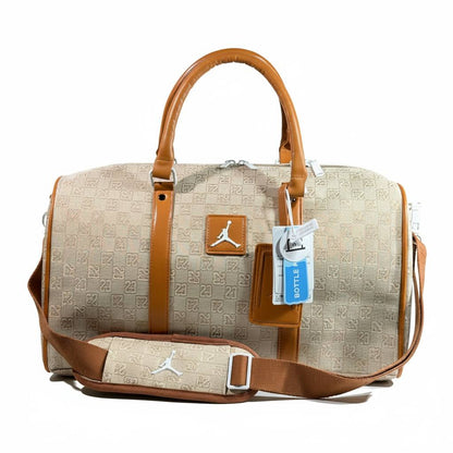 Jordan Beige & Camel Luxury Duffel Bag Limited Edition 🤎✨