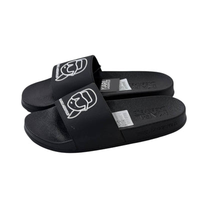 🖤 Karl Lagerfeld IKONIK Slide Sandals – Signature Black Edition