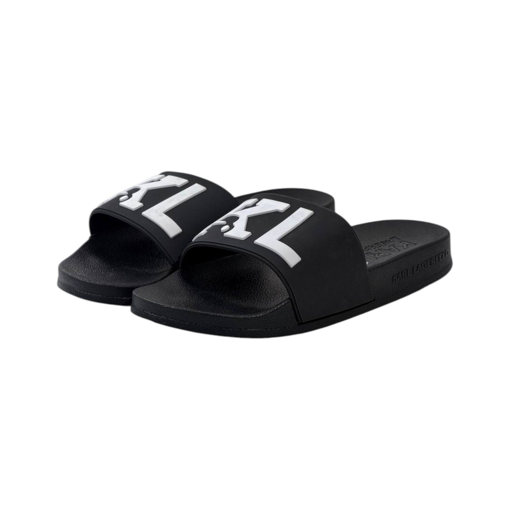 🖤 Karl Lagerfeld KL Monogram Slides – Luxury Comfort Meets Iconic Style