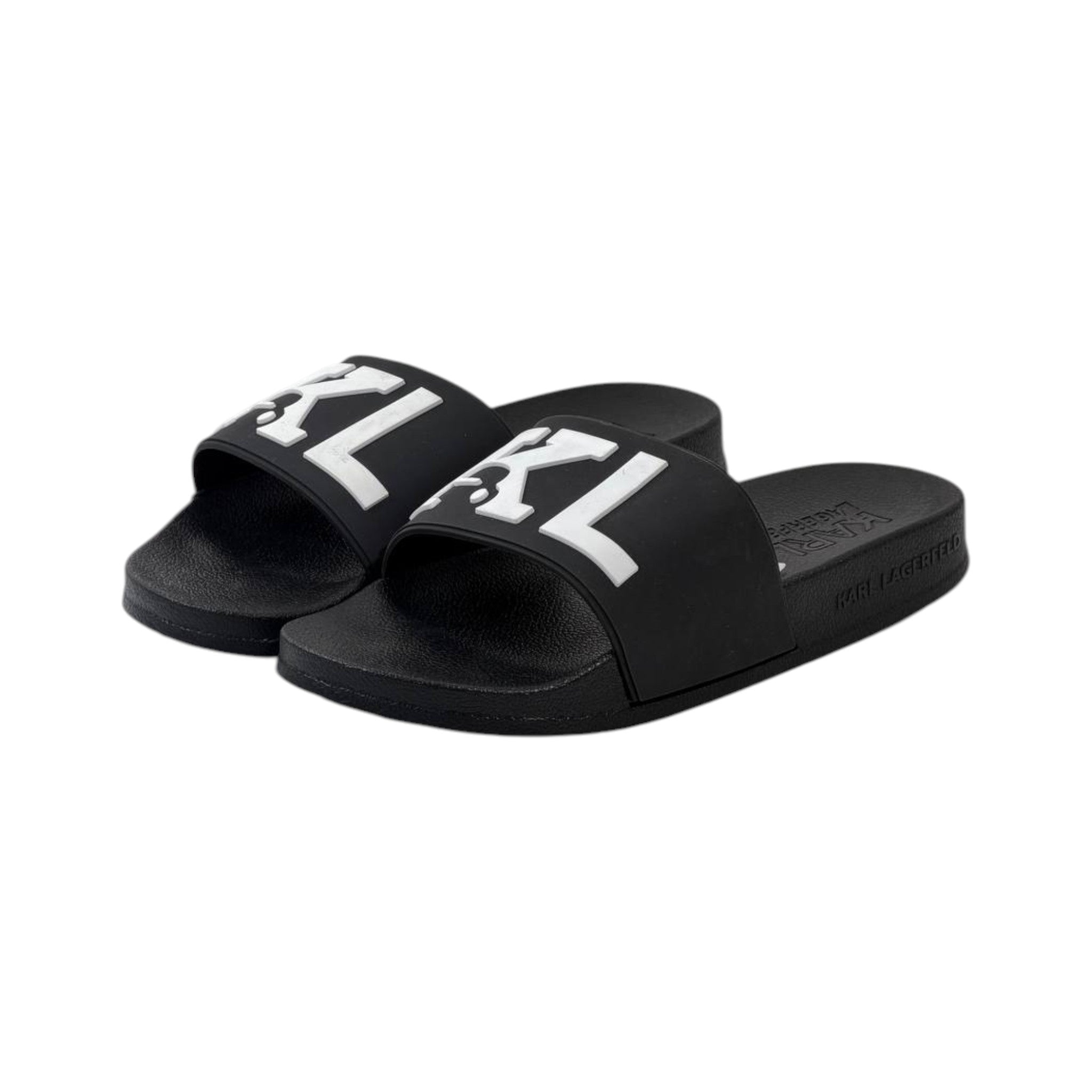 🖤 Karl Lagerfeld KL Monogram Slides – Luxury Comfort Meets Iconic Style