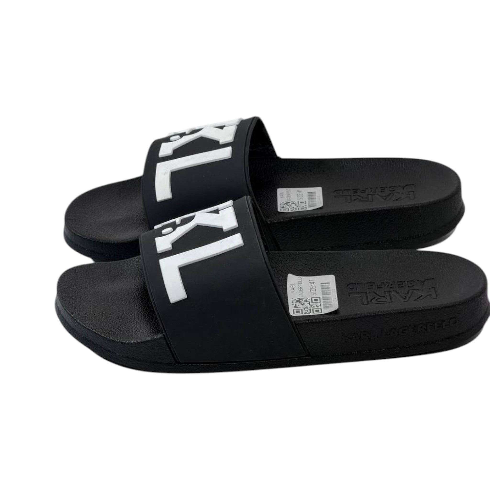 🖤 Karl Lagerfeld KL Monogram Slides – Luxury Comfort Meets Iconic Style