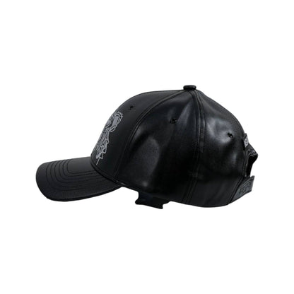 Kenzo Tiger Black Leather Cap – Premium Embroidered Edition 🐯🖤