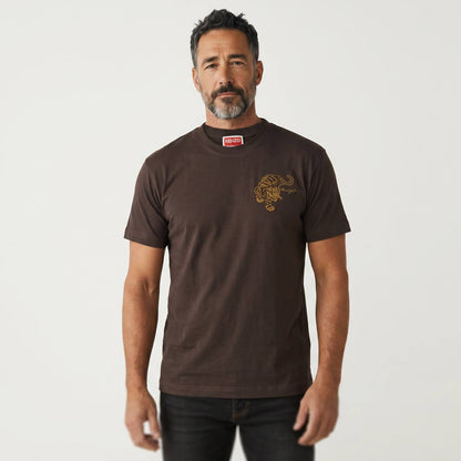 Kenzo Tiger Graphic T-Shirt – Brown Edition 🐅🤎 | Luxury Streetwear Statement