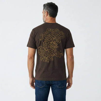 Kenzo Tiger Graphic T-Shirt – Brown Edition 🐅🤎 | Luxury Streetwear Statement