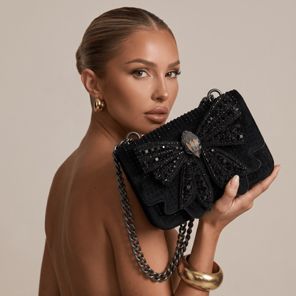 🖤 Kurt Geiger Crystal Bow Chain Crossbody Bag 🖤