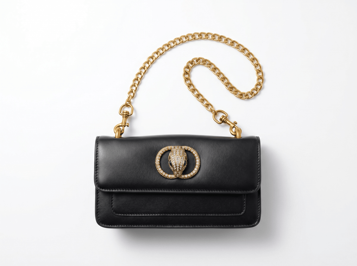 🖤 Kurt Geiger Kensington Leather Crossbody Bag – Black & Gold Luxe Edition ✨