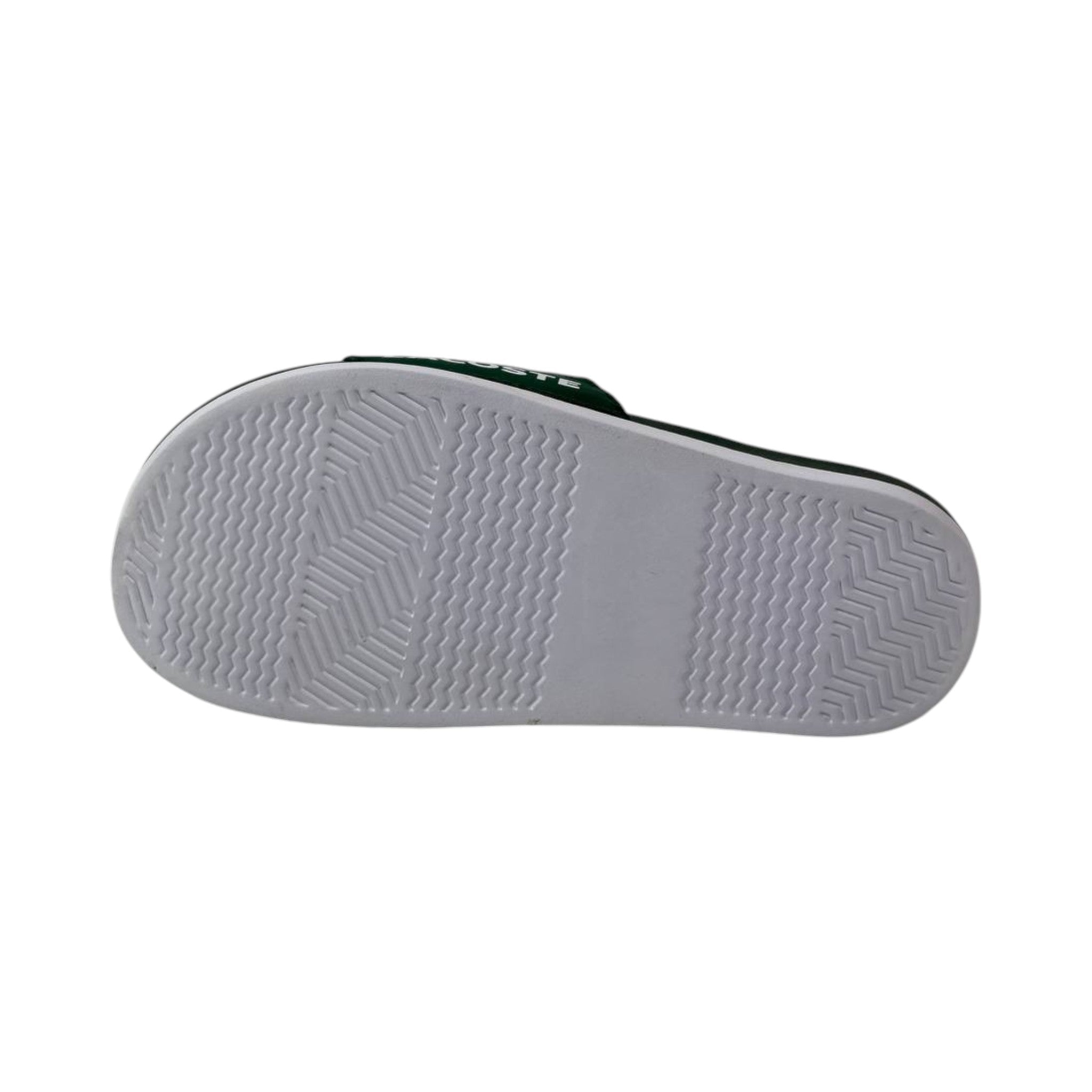 🐊 Lacoste Crocodile Pattern Slides – Forest Green Edition 💚✨