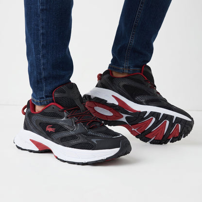 Lacoste Chunky Trainer Runner — Black & Red