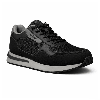 Lee Cooper Classic Runner — Black & Grey