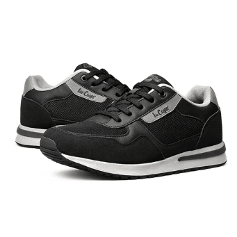 Lee Cooper Classic Runner — Black & Grey