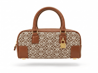 Loewe Anagram Canvas Boston Bag – Tan & Sand 🤎✨