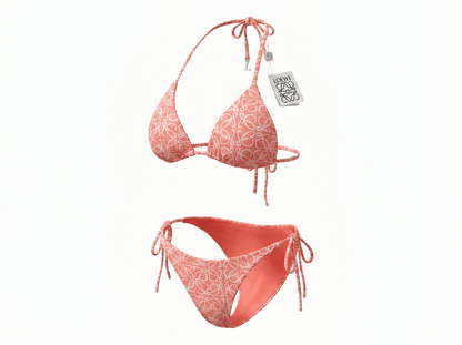 Loewe Anagram Triangle Bikini – Coral Pink 🩷🌴