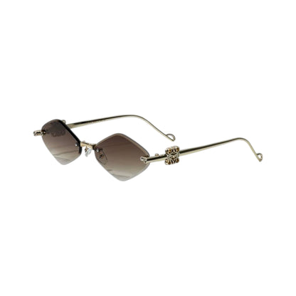 🕶️ Loewe Rimless Geometric Sunglasses – Minimalist Luxury & Timeless Elegance ✨🤎 Elevate your style with these sophisticated Loewe Ri
