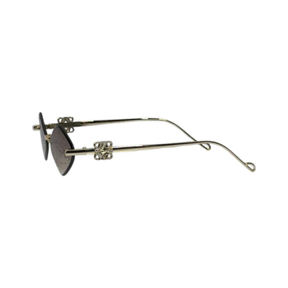 🕶️ Loewe Rimless Geometric Sunglasses – Minimalist Luxury & Timeless Elegance ✨🤎 Elevate your style with these sophisticated Loewe Ri