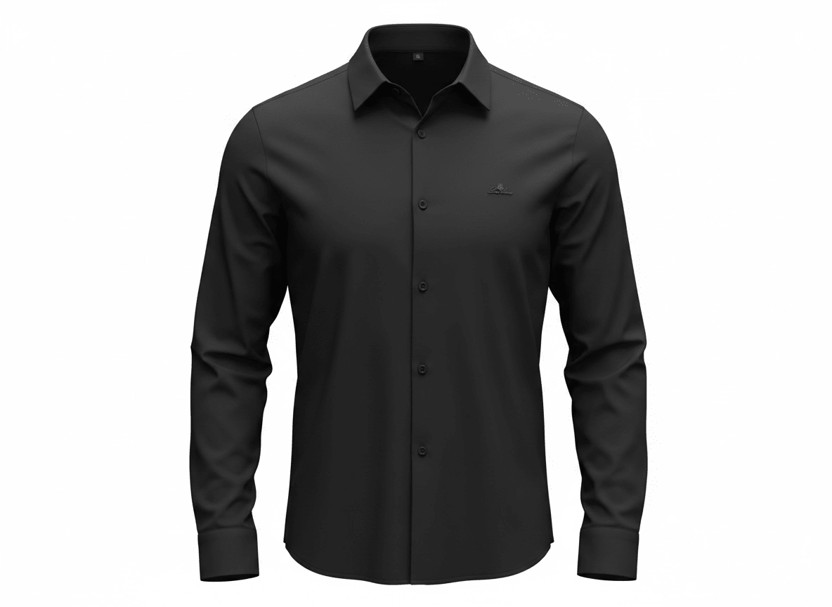 Loro Piana Black Long Sleeve Shirt 🖤✨ Minimal Luxury Fit