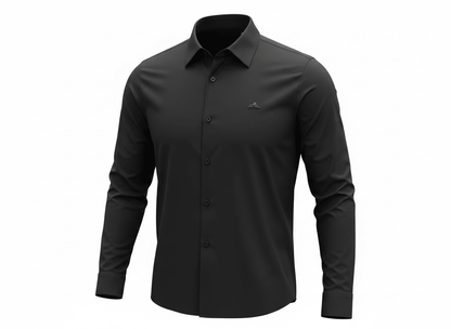 Loro Piana Black Long Sleeve Shirt 🖤✨ Minimal Luxury Fit