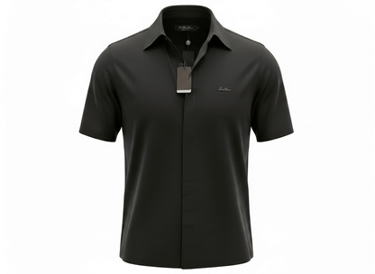 Loro Piana Black Minimal Polo Shirt 🖤✨ Modern Luxury Fit