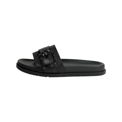 Louis Vuitton Black Monogram Slides 🖤✨ Luxury Comfort Sandals for Men