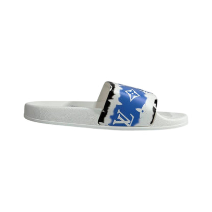 Louis Vuitton Blue Cloud Monogram Slides – Luxury Summer Statement Sandals 💙☁️👡