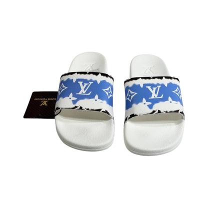 Louis Vuitton Blue Cloud Monogram Slides – Luxury Summer Statement Sandals 💙☁️👡