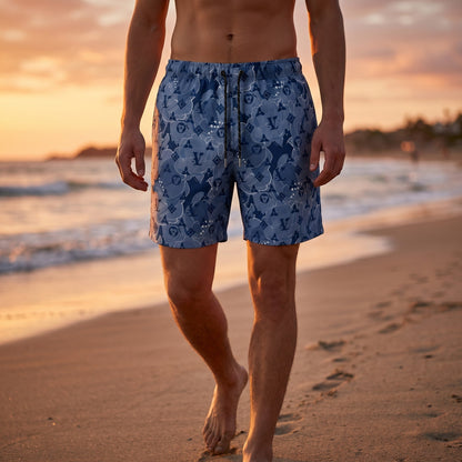 Louis Vuitton Blue Monogram Floral Swim Shorts 🌊💙🌺