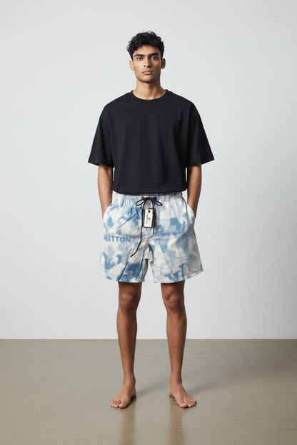 Louis Vuitton Tie-Dye Swim Shorts — Blue