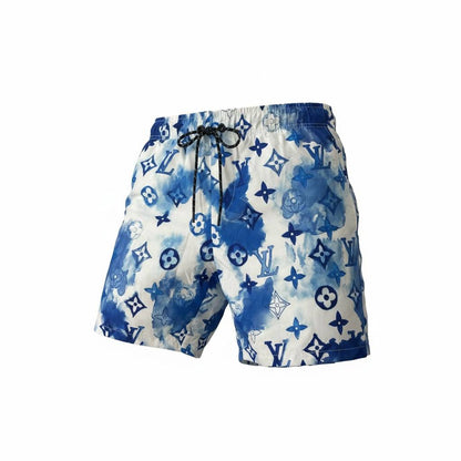 🌊 Louis Vuitton Blue Watercolor Monogram Swim Shorts – Luxury Summer Essential 🩳✨