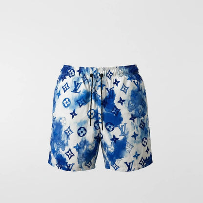🌊 Louis Vuitton Blue Watercolor Monogram Swim Shorts – Luxury Summer Essential 🩳✨