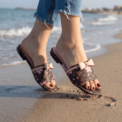 Louis Vuitton Cherry Blossom Monogram Slides – Pink Summer Edition 🌸✨