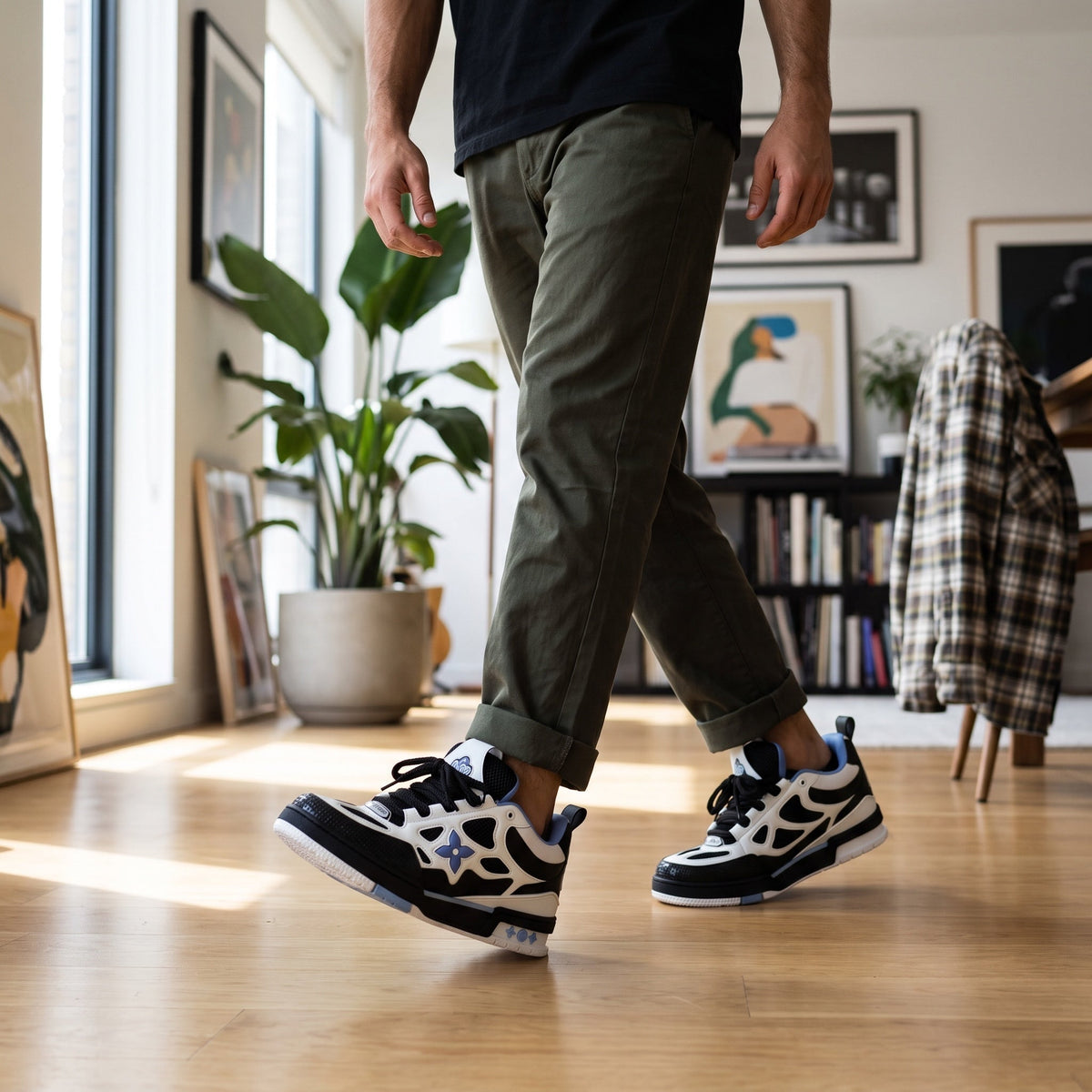 Louis Vuitton Chunky Trainer — White, Black & Lilac