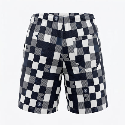 Louis Vuitton Damier Check Swim Shorts – Navy & White 🌊💙🤍