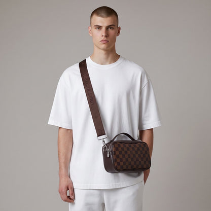 Louis Vuitton Damier Ebene Utility Crossbody Bag – Brown