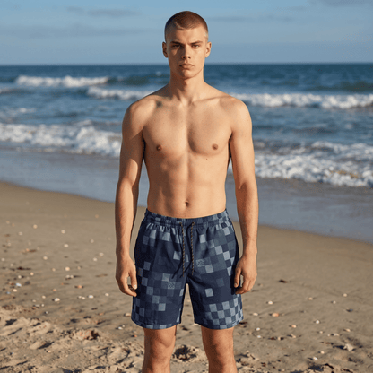 Louis Vuitton Damier Navy Swim Shorts 💙🌊