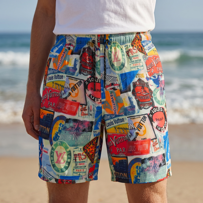 Louis Vuitton Graphic Print Swim Shorts 🌊🎨