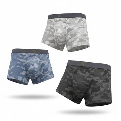 Louis Vuitton Inspired Boxer Briefs 3-Pack — Camo