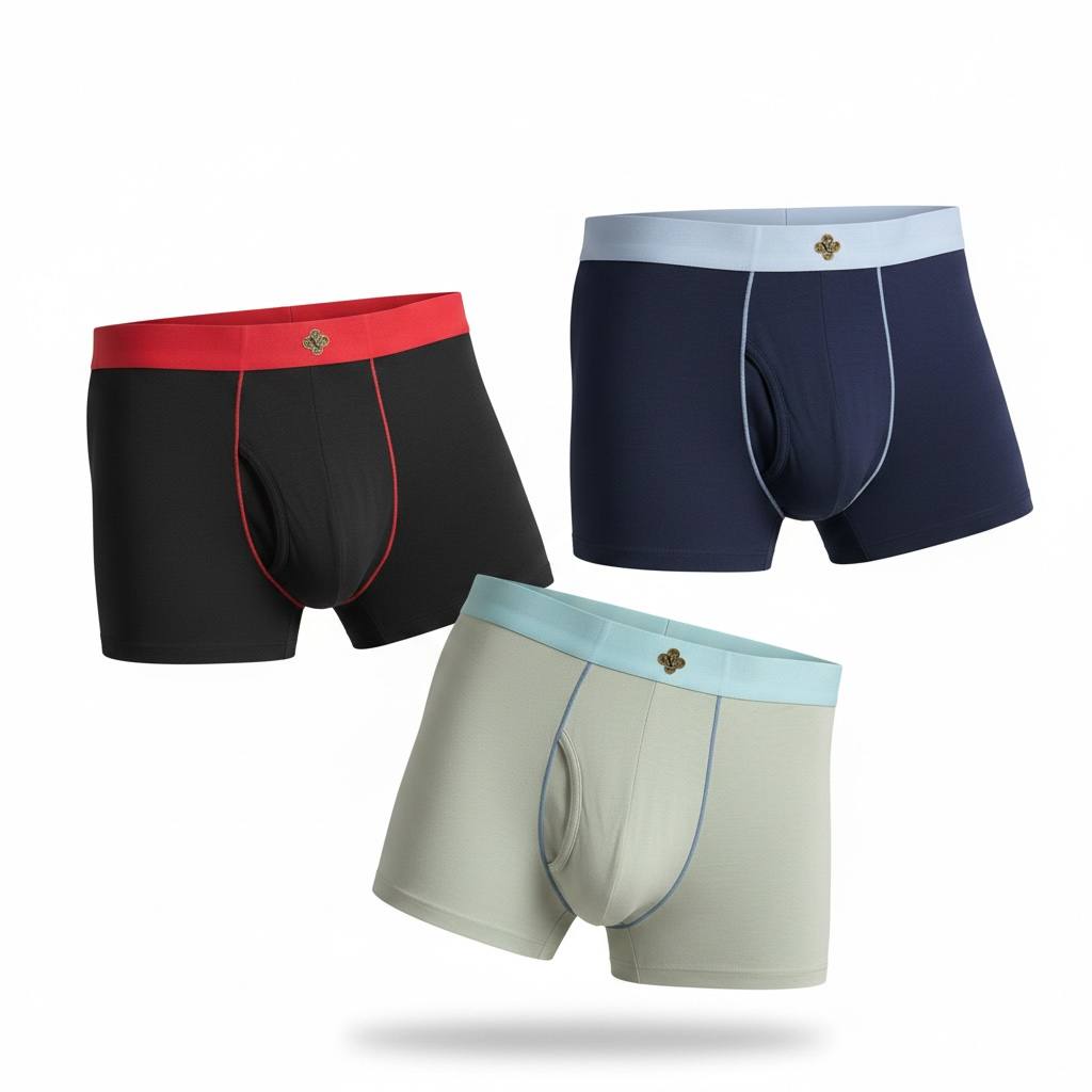 Louis Vuitton Inspired Premium Boxer Briefs 3-Pack – Luxury Comfort Collection 🩲✨