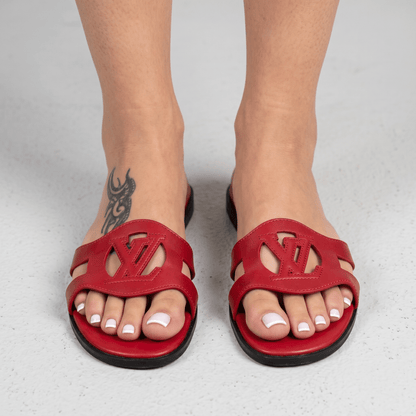Louis Vuitton LV Cut-Out Flat Sandals ❤️✨