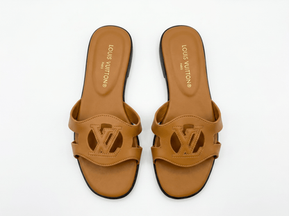 Louis Vuitton LV Oran Inspired Flat Sandals 🤎✨