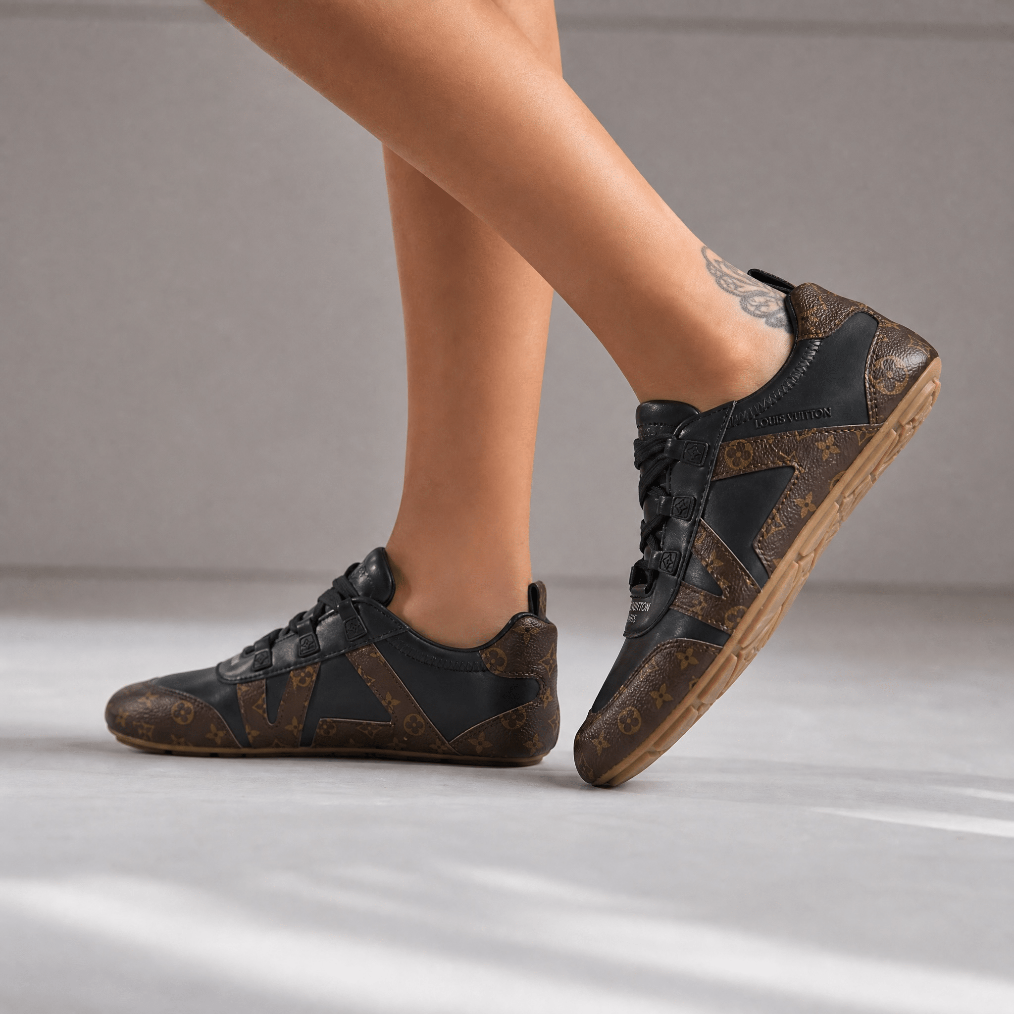 Louis Vuitton Monogram Black Retro Sneakers 🖤✨