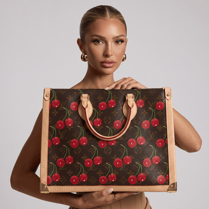 Louis Vuitton Monogram Cherry Tote Bag – Brown🍒