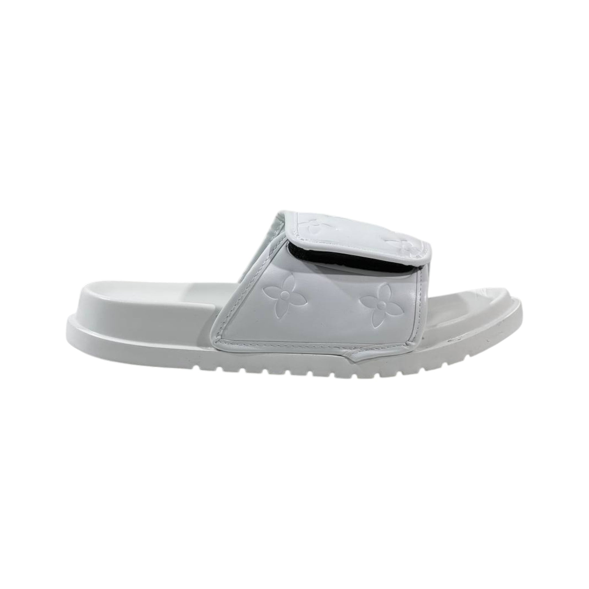 Louis Vuitton Monogram Comfort Slides – All White Edition 🤍✨