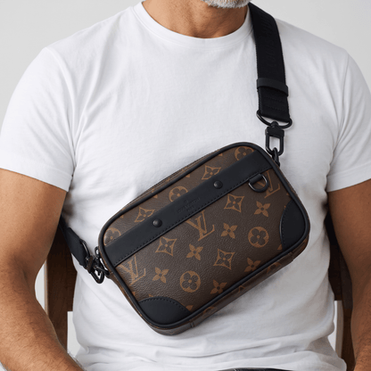 Louis Vuitton Monogram Crossbody Bag – Brown