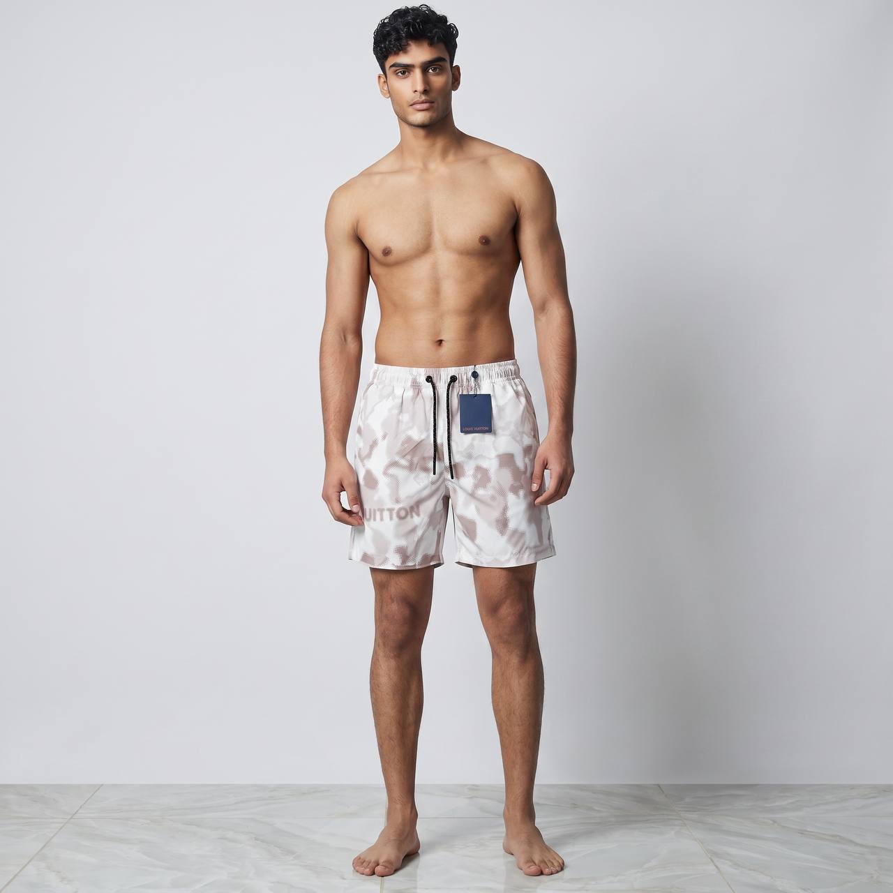 Louis Vuitton Monogram Fade Swim Shorts 🤍 | Beige Luxury Beachwear