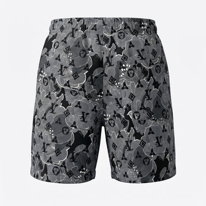 Louis Vuitton Monogram Floral Swim Shorts – Charcoal Grey 🩶🖤🌊