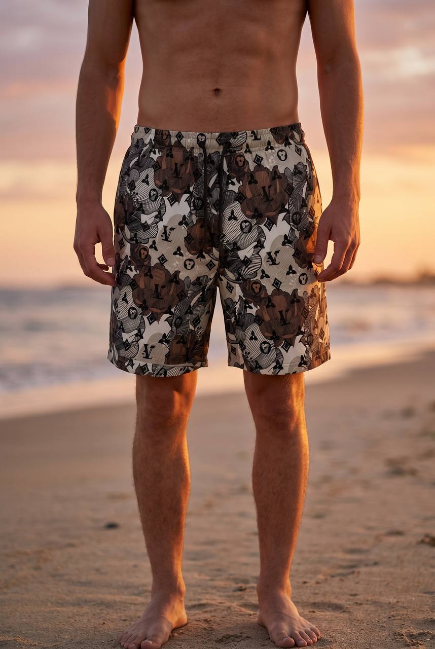 Louis Vuitton Monogram Floral Swim Shorts 🌊🌺🖤