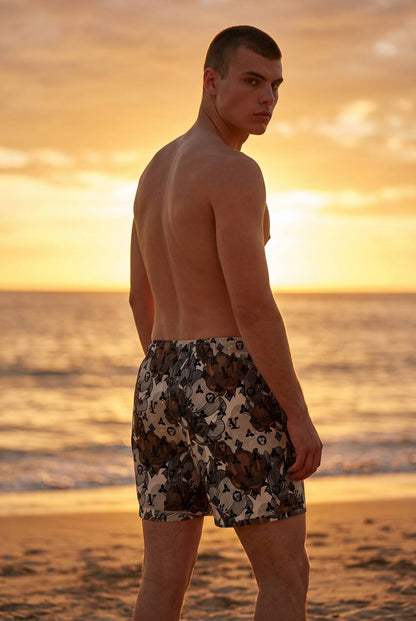 Louis Vuitton Monogram Floral Swim Shorts 🌊🌺🖤