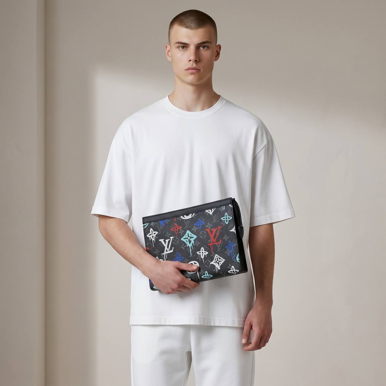 Louis Vuitton Monogram Graffiti Pochette – Black Multicolor 🎨🖤✨