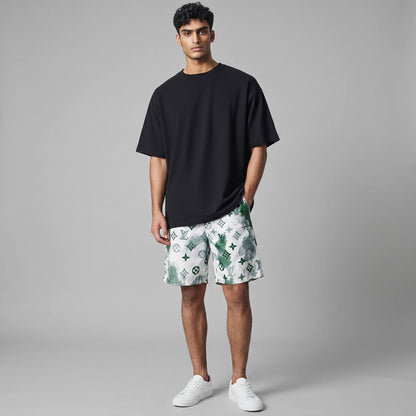 Louis Vuitton Monogram Green Tie-Dye Swim Shorts 🩳 | LV Luxury Beachwear