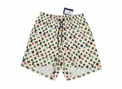 Louis Vuitton Monogram Multicolor White Swim Shorts – Summer Luxury Statement 🤍🌊